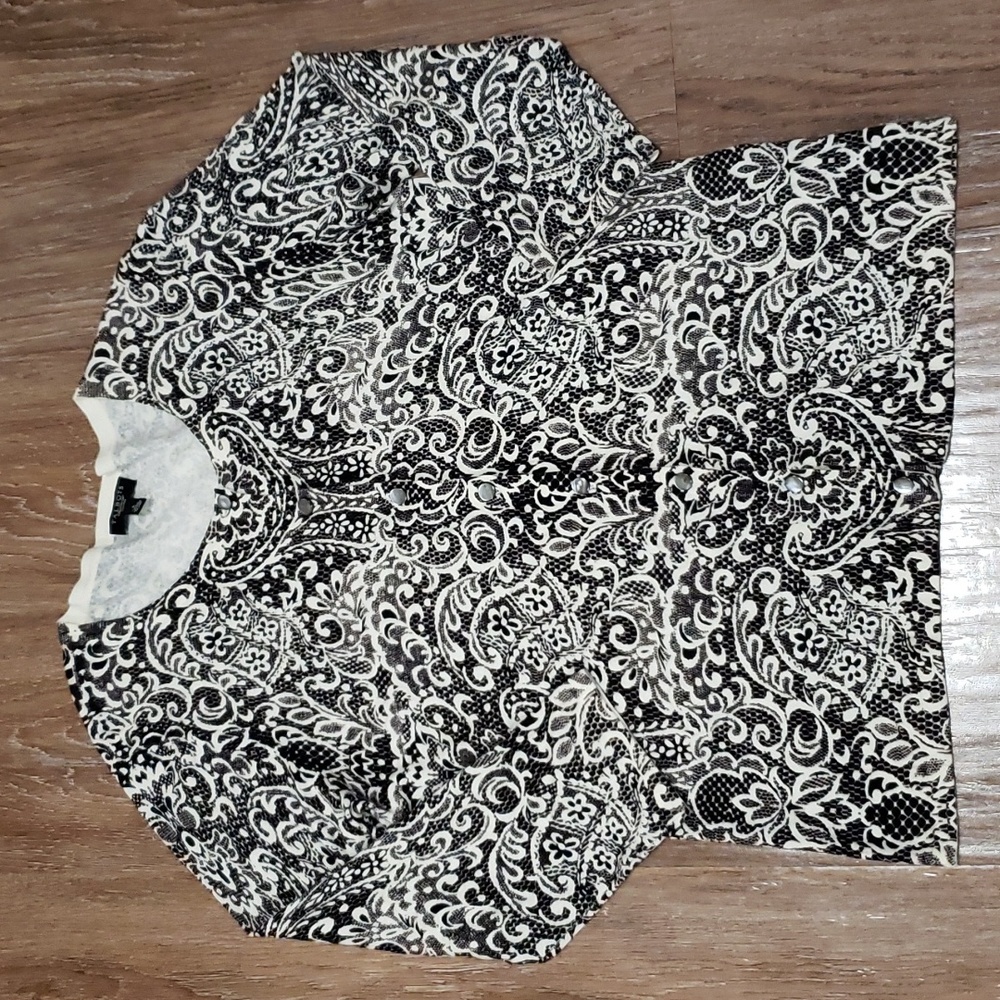 (S) Talbots Pasiley Print Casual Lightweight Comfortable Business Casual
